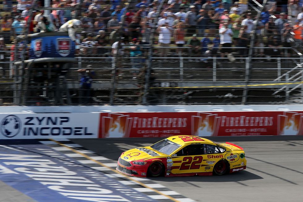 Joey Logano Stops Chase Elliott, Wins In Michigan