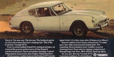 The Triumph Gt6 Is A Sweeping Seductive Fastback With A Big Six