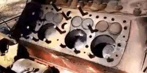 watch how the valves and pistons move on a running flathead v8 auto maintenance record
