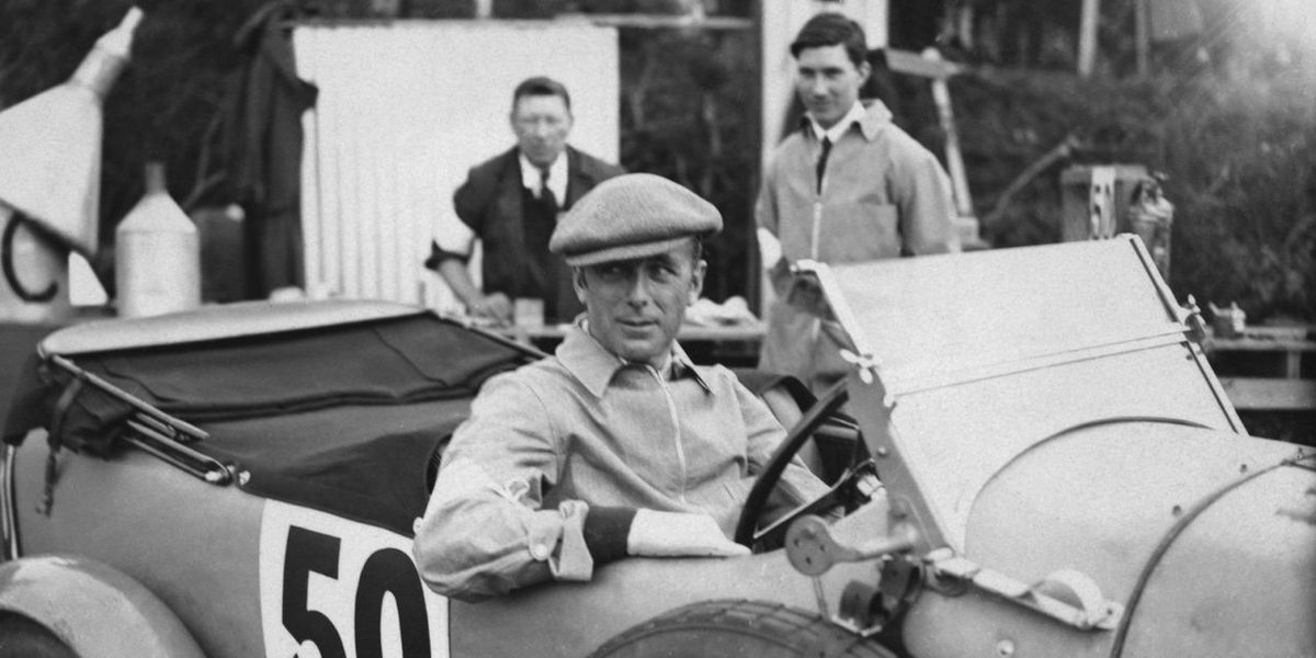 Surrey, England: September 9, 1931.British race car drivers Sir