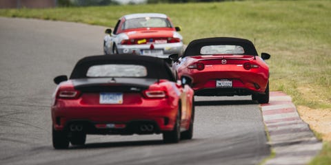 Mazda Miata Vs Fiat 124 Abarth And Track Test Image