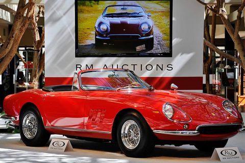 <p><strong>Sold for</strong>: $27.5 million in 2013</p><p>Until the sale of the 250 GTO Berlinetta, this '67 275 GTB soft-top held the record for <a href="http://www.bloomberg.com/news/articles/2013-08-18/ferrari-nart-spyder-sets-27-5-million-auction-record" target="_blank">most expensive sale</a> of a non-race car in the United States. Anyone who puts down eight figures for an automobile should be able to dispense related trivia, like an explanation for the 275 GTB's seemingly unintelligible suffix (which stands for "North American Racing Team").</p>