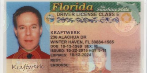 KRAFTWERK driver's license