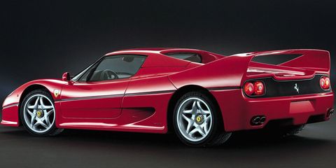 Land vehicle, Vehicle, Car, Supercar, Sports car, Ferrari f50, Automotive design, Red, Ferrari f50 gt, Race car, 