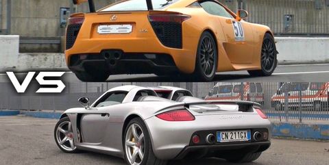 When the LFA and Carrera GT Have a Noise Competition, Everyone Wins