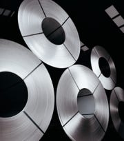 rolls of steel