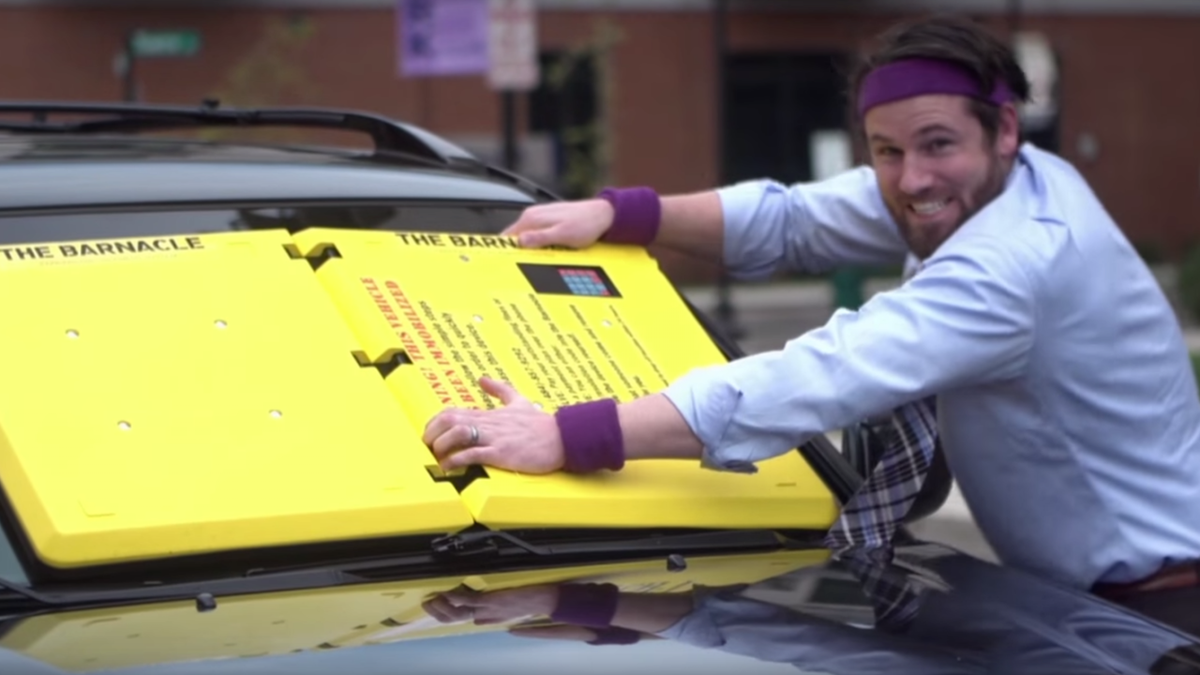 This Weird Windshield Blocker Could Replace the Parking Boot