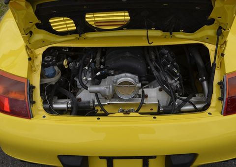 Porsche 911 996 V8 swap LS3 motor shot