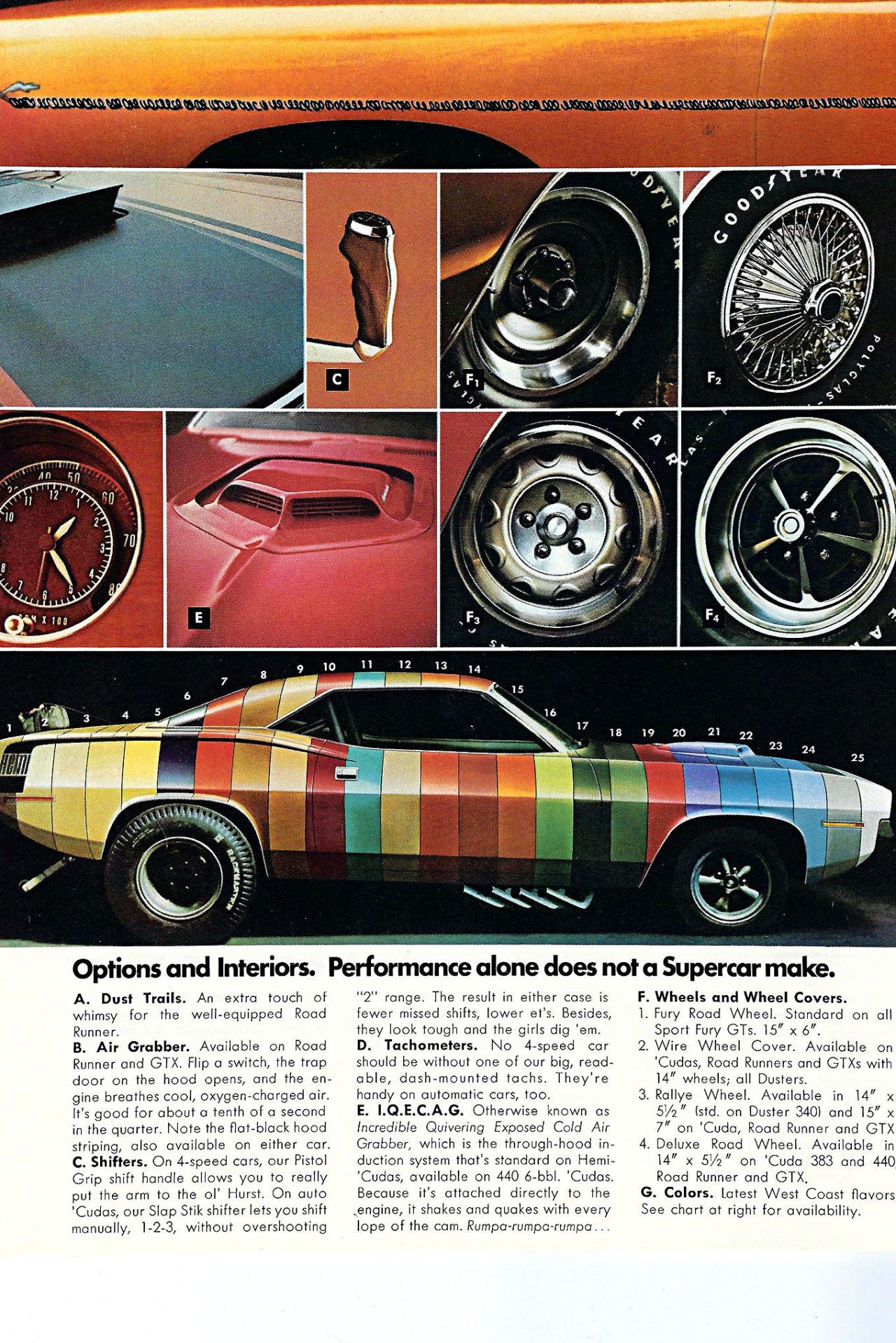 1970 Plymouth Barracuda Hemi and Cuda Original Dealer Sales Brochure 