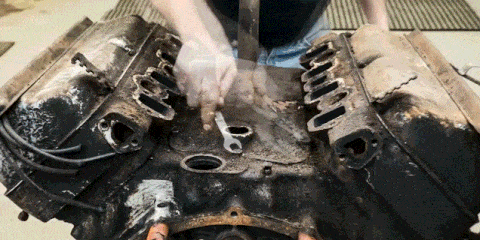 Watch This Chrysler Firepower V8 Get Rebuilt In Five Minutes Flat