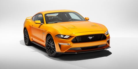 The 2018 Ford Mustang Gt Will Aly Have A 7500 Rpm Redline 2018 Ford Mustang V8 Gt With Performance Package In Orange Fury