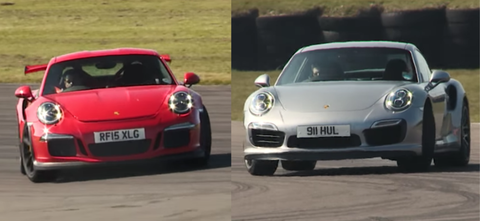 Porsche 911 Turbo S Vs 911 Gt3 Rs On Track Theyre