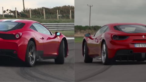 Watch The Ferrari 488 Gtb Face Off Against The 458 Speciale