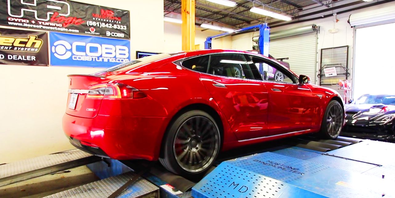 Tesla Model P100D Dyno - Mode Horsepower and Torque