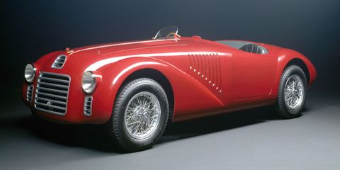 Land vehicle, Vehicle, Car, Classic car, Coupé, Sports car, Automotive design, Ferrari 125 s, Vintage car, Antique car, 