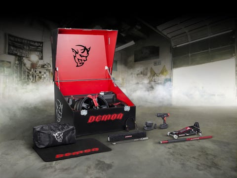 Weeks Ago Dodge Teased Us With Fleeting Glimpses Of A Box Of Goodies That Comes With The Drag Strip Ready Challenger Srt Demon Weeks Ago Dodge Teased Us With Fleeting Glimpses Of A Box Of Goodies That Comes With The Drag Strip Ready Challenger Srt Demon