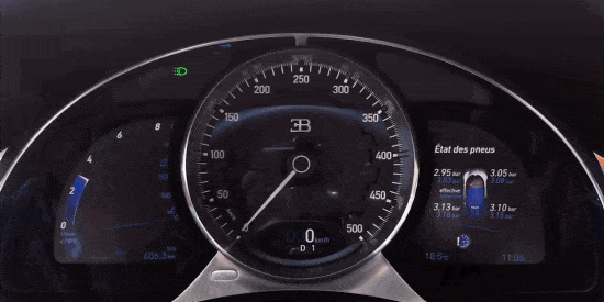 Watch How Quickly the Bugatti Chiron Accelerates to 217 MPH