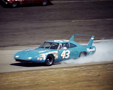 the plymouth superbird was actually slower than the dodge charger