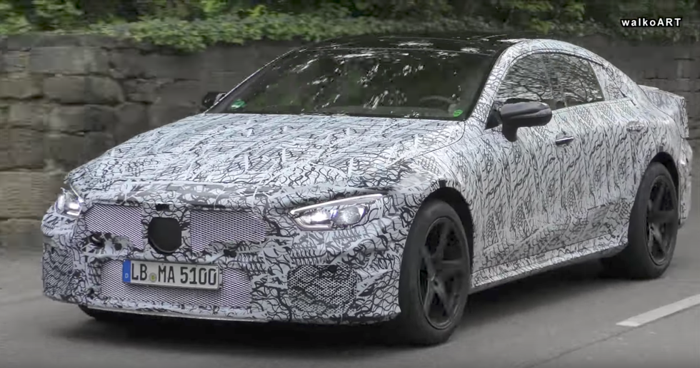 This Camouflaged Mercedes Four-Door Could Be the New AMG Sedan