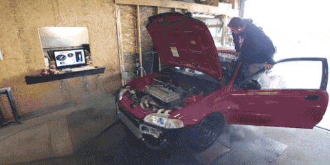 Watch this 500 Horsepower Civic Spectacularly Blow Up on the Dyno