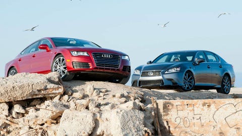 Photos 2012 Audi A7 3 0 Tfsi Quattro Vs 2013 Lexus Gs