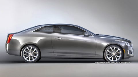 Rendered 2014 Cadillac Cts Coupe Imagining A New 2 Door Cts