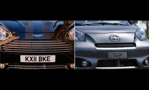 Photos High End Vs Low Aston Martin Cygnet And Scion Iq Image