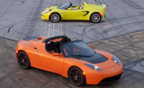 Supercars Gallery Tesla Roadster Lotus