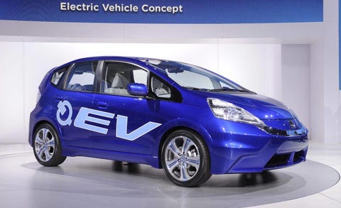 2017 Honda Fit Ev New Electric Car At The La Auto Show