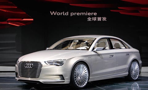 Audi A3 E Tron Concept Car At 2017 Shanghai Auto Show Audi A3 E Tron Concept 2017 Shanghai Auto Show