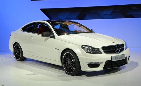 12 Mercedes Benz C63 Amg Coupe At The 11 New York Auto Show