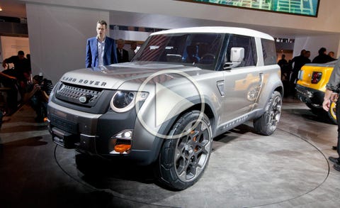 Land Rover DC100 Defender Concept Video at Frankfurt Auto Show Land Rover DC100 Defender Concept Video at Frankfurt Auto Show