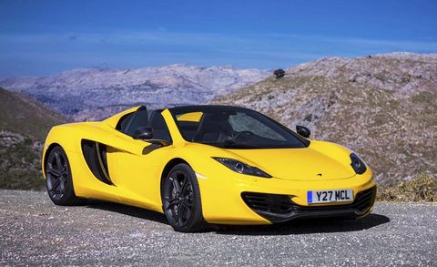 13 Mclaren Mp4 12c Spider First Drive Review Roadandtrack Com