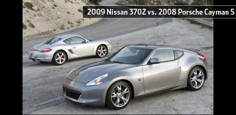 2009 Nissan 370z Vs 2008 Porsche Cayman S