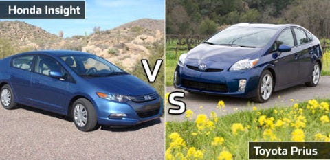 One Man S View Honda Insight Vs Toyota Prius Image