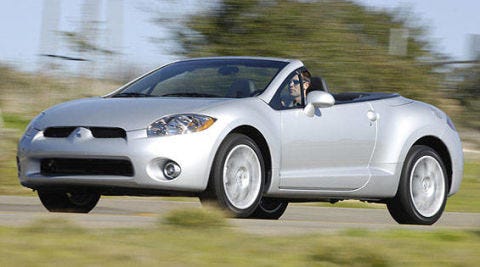 View The Latest First Drive Review Of 2007 Mitsubishi Eclipse 2007 Mitsubishi Eclipse Spyder