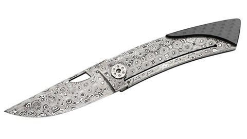 This Damascus steel pocket knife is almost too cool to use