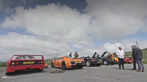 EVO tests seven of the greatest analog supercars