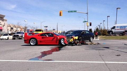 Ferrari F40 Killed In Toronto By Dodge Dart News