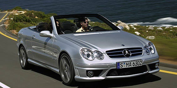 View The Latest First Drive Review Of The Mercedes Benz Clk63 Amg Cabriolet Find Pictures And Comprehensive Information About Mercedes Benz Cars