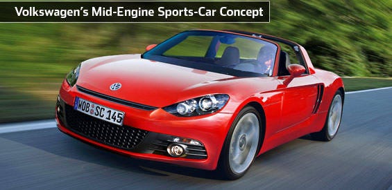 Volkswagen S Mid Engine Sports Car Concept