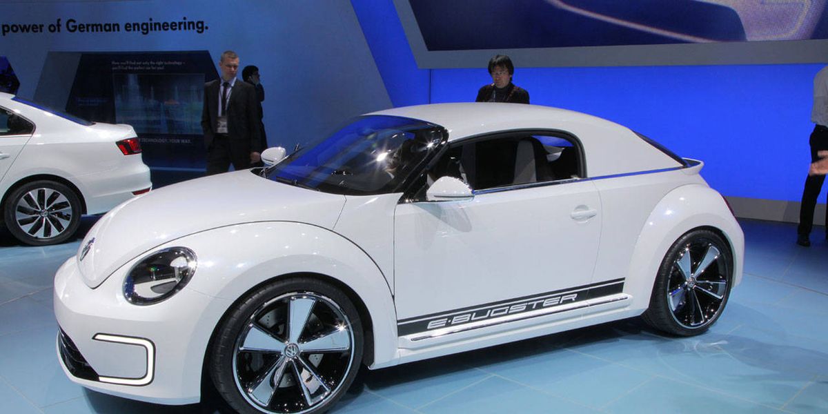 Volkswagen E-Bugster Concept – Electric VW Beetle at Detroit Auto Show ...