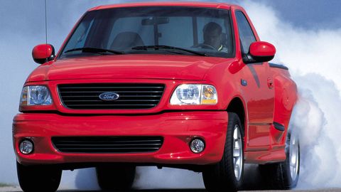 land vehicle, vehicle, car, ford lightning, motor vehicle, pickup truck, ford, hood, grille, bumper,