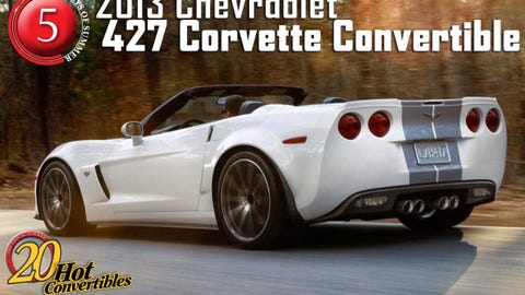 2013 Chevrolet 427 Corvette Convertible 20 Hot New Convertibles