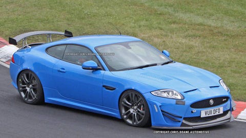 2017 Jaguar Xkr S Race Car Photographed On The Nurburgring If Jaguar Makes The Riotous Xkr S Even More It Might Need A Paal Advisory Warning Sticker Sled On Hood Already Available In Both Coupe