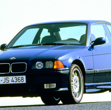 bmw e36 m3 1995 coupe blue front three quarter