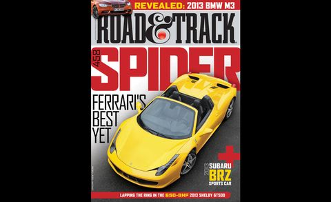 road  track january 2012 cover