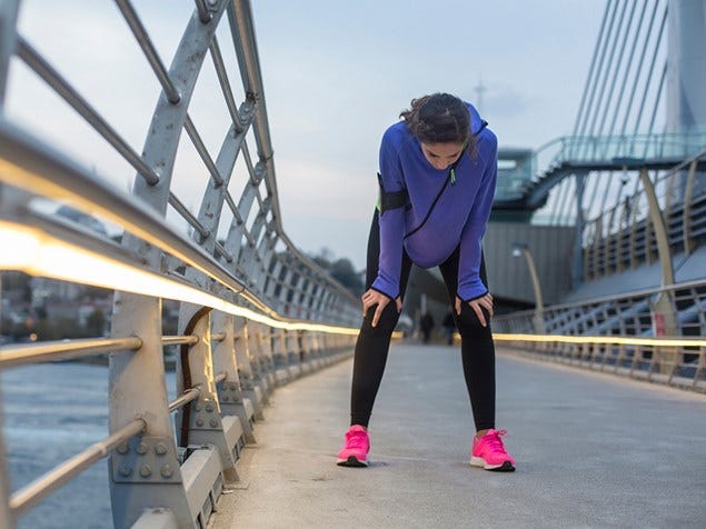 Human leg, Pink, Magenta, Purple, Bridge, Street fashion, Violet, Electric blue, Pedestrian, Iron, 
