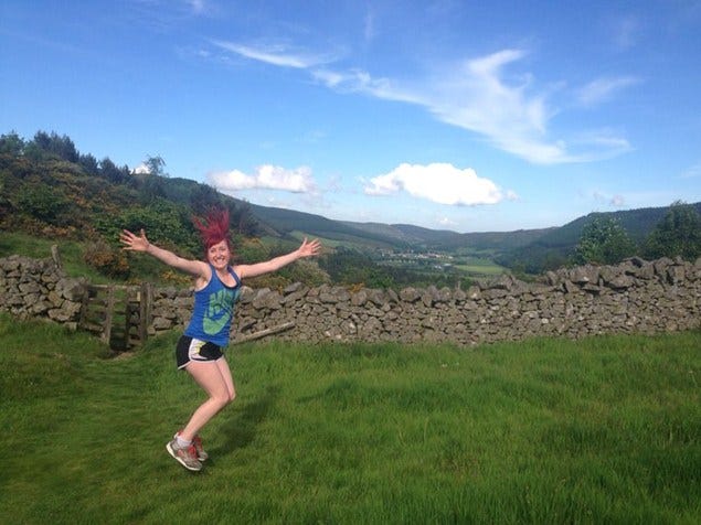 Landscape, Happy, Grassland, People in nature, Leisure, Summer, Vacation, Travel, Exercise, Meadow, 