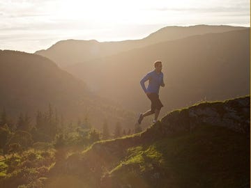 Mountainous landforms, Highland, Hill, Slope, Mountain range, Mountain, People in nature, Terrain, Sunlight, Ridge, 